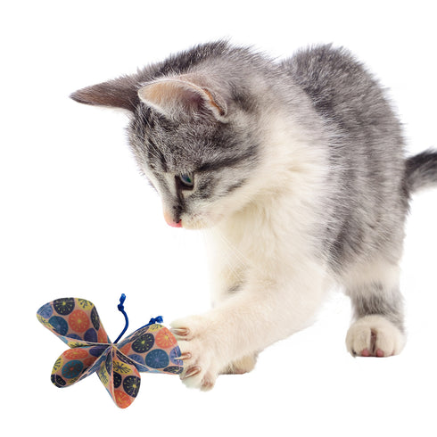 KONG Cat Bat-A-Bout Vibez Butterfly Cat Toys 2 Pack - Poudre Pet and Feed Supply